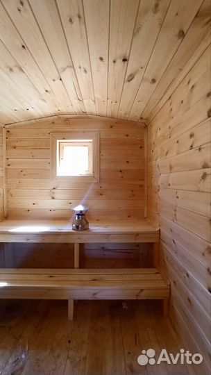 Баня каркасная мобильная улучшенная версия