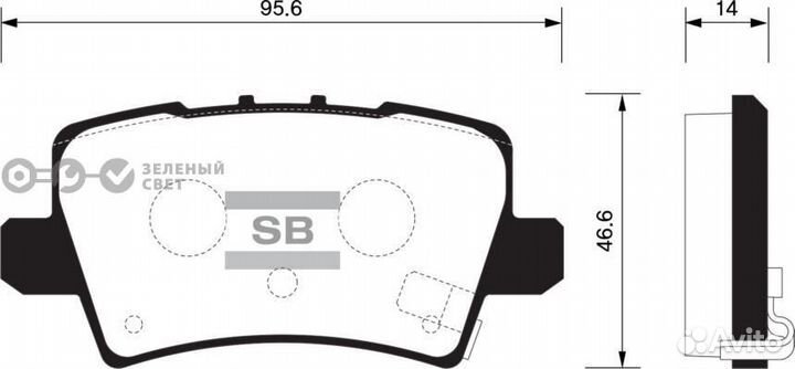 Sangsin brake SP1570 Колодки тормозные задние hond