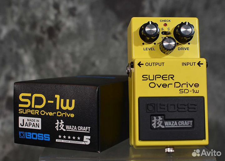 Boss SD-1W педаль овердрайв Waza Craft