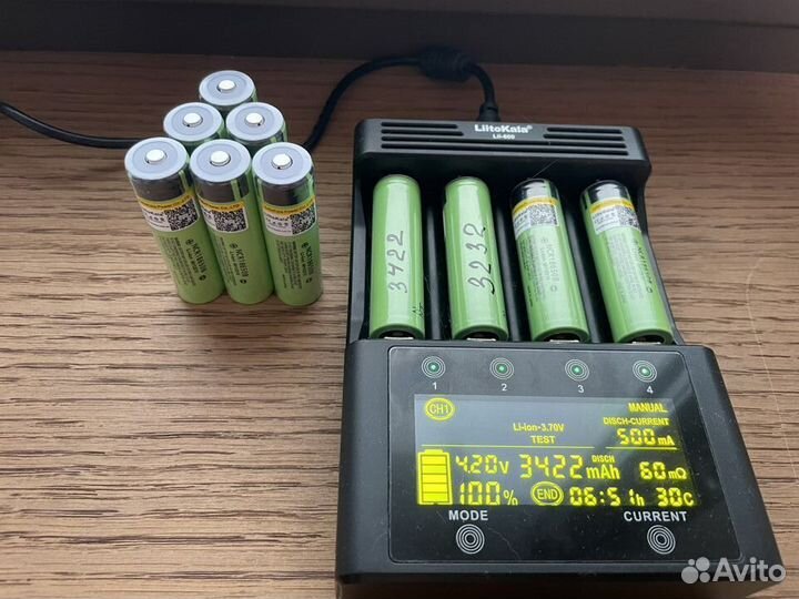 Аккумулятор LiitoKala 18650 Li-ion 3.7В 3400mAh