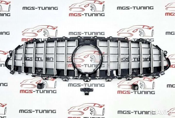 Решетка на Mercedes CLS C257 GT Style (хром)