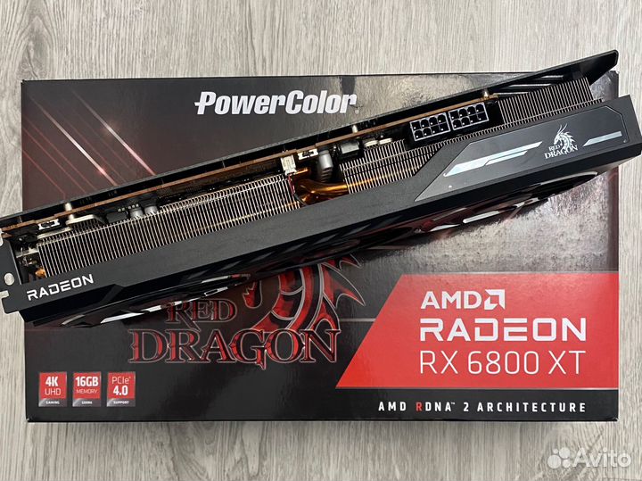Видеокарта Powercolor rx 6800xt r.dragon/комплект