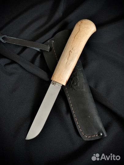 Нож «Эвенкийский», сталь Х12мф, рукоять карелка