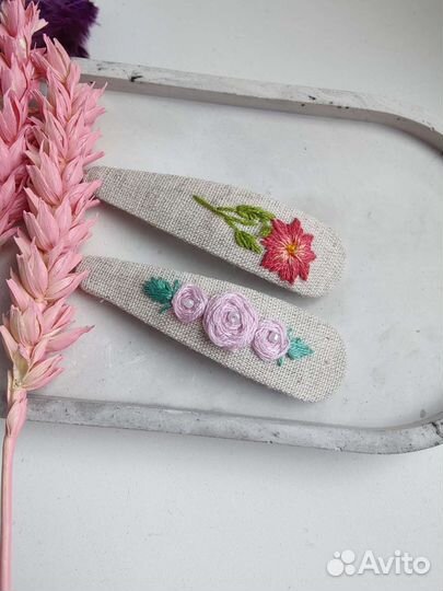 Заколки -клик-клак ручной работы,2шт