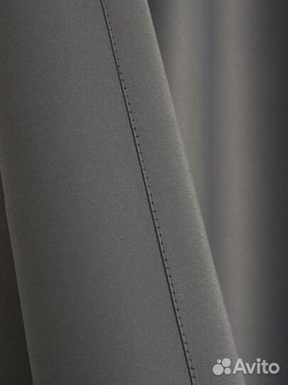 Шторы рогожка графит
