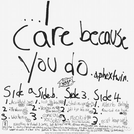 Виниловая пластинка Aphex Twin - I Care Because Yo