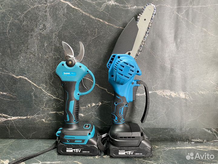 Секатор makita цепная пила makita набор 2 в 1