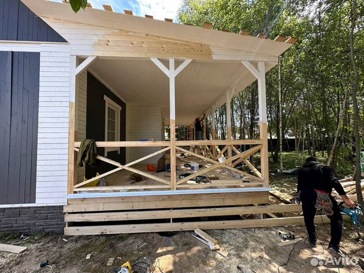 Строительство пристроек, веранд, террас, навесов