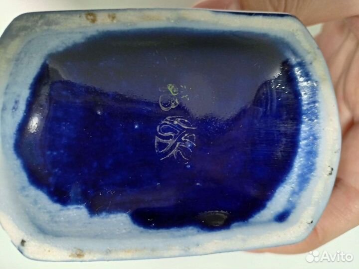 Графин штоф кобальт Бронницы СССР