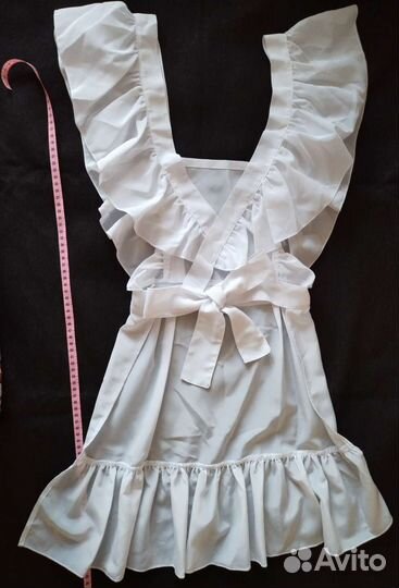 Белый школьный фартук