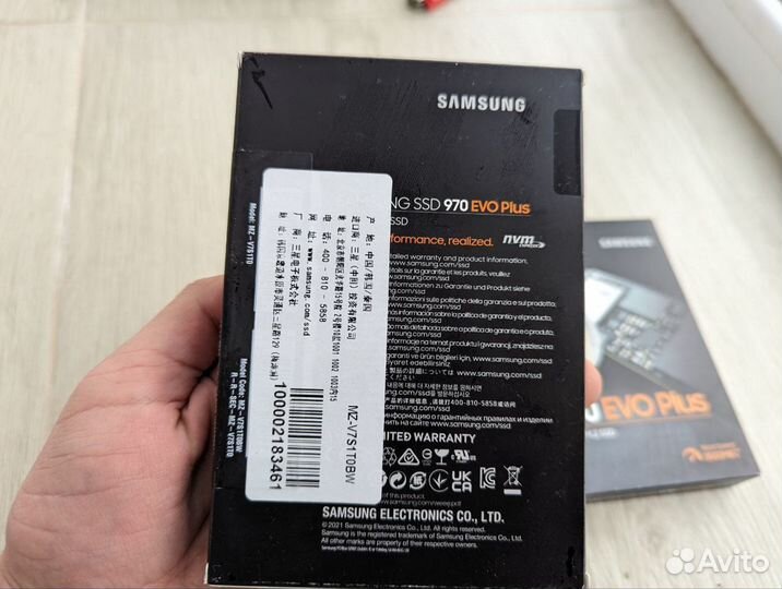 SSD Samsung evo 970 plus новые