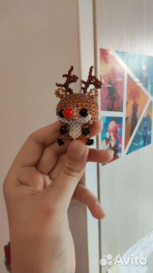 Оленёнок из бисера