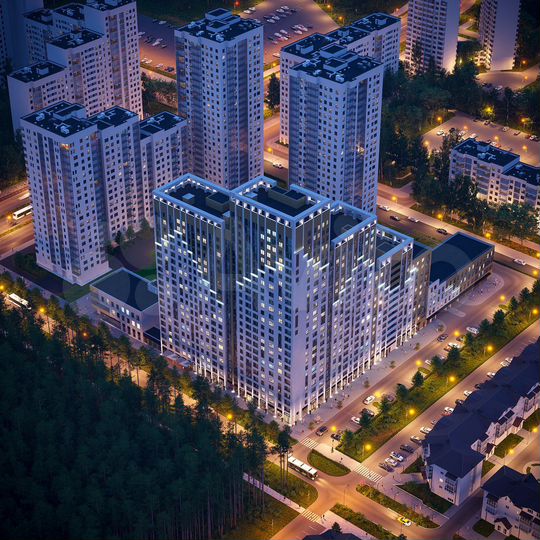 2-к. квартира, 53,4 м², 6/25 эт.