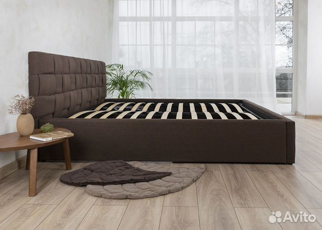 Кровать двухспальная 180х200 цвет шоколад