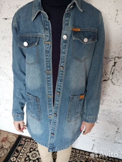Джинсовая куртка утеплённая