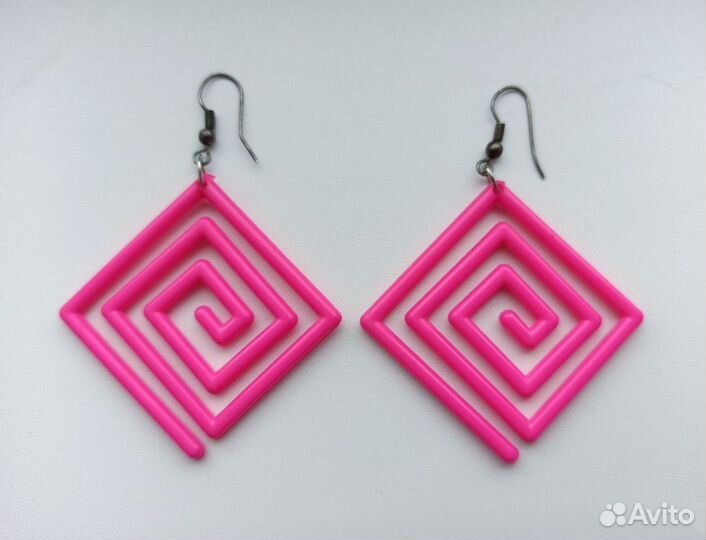 Серьги пластик СССР новые