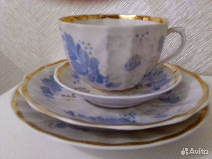Чашка с блюдцами СССР