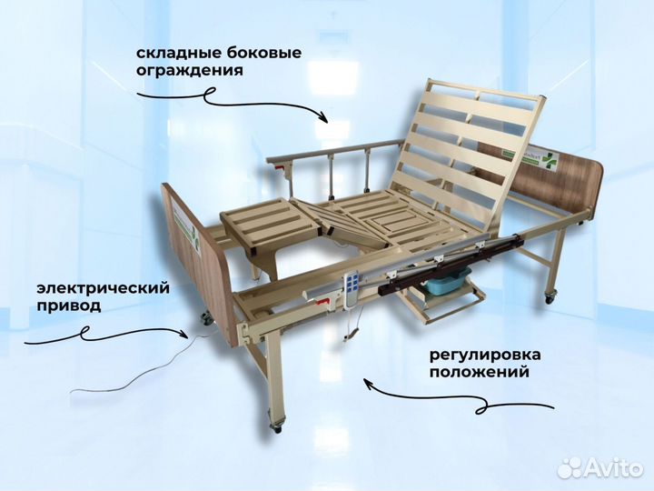 Медицинская кровать функциональная