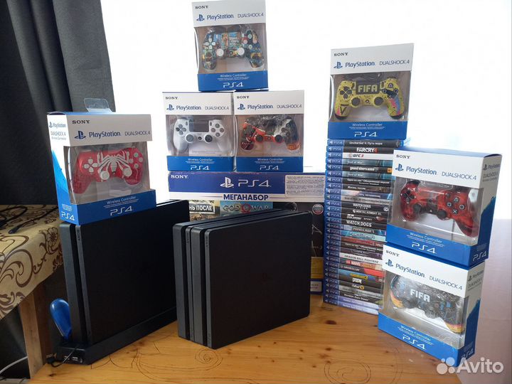 Ps4 Fat/Slim 500GB+100игр