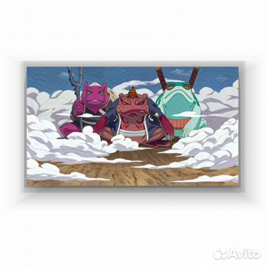 Картина-Живописное аниме – Наруто, жабы