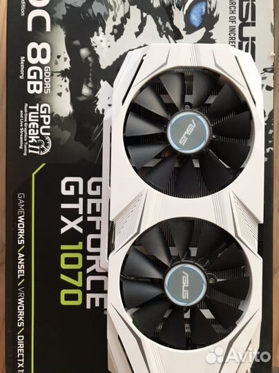 Видеокарта Asus GeForce grx 1070 нерабочая