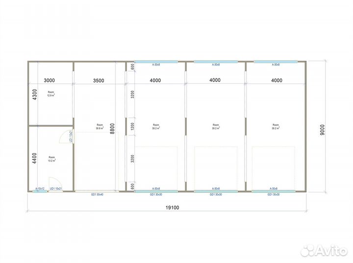 Лстк каркас сто на 4 поста от завода-изготовителя
