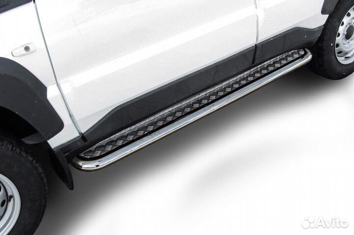 Пороги Niva Travel нержавейка