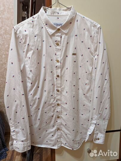 Рубашка U.S. Pollo assn хлопок 42 р