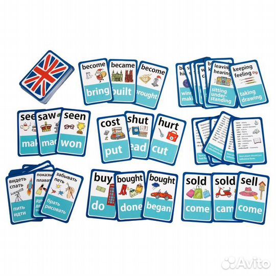 Игра Английские неправильные глаголы. 100 карт
