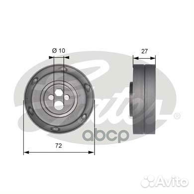 Ролик приводного ремня audi A6 2.6 - 2.8 94 T4