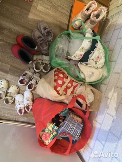 Вещи пакетом на девочку 92 104