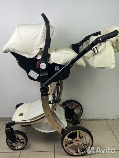 Коляска 3в1 новая luxmom 608 эко кожа