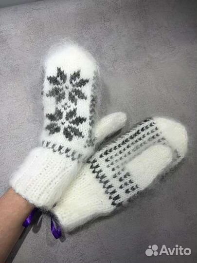 Варежки пуховые