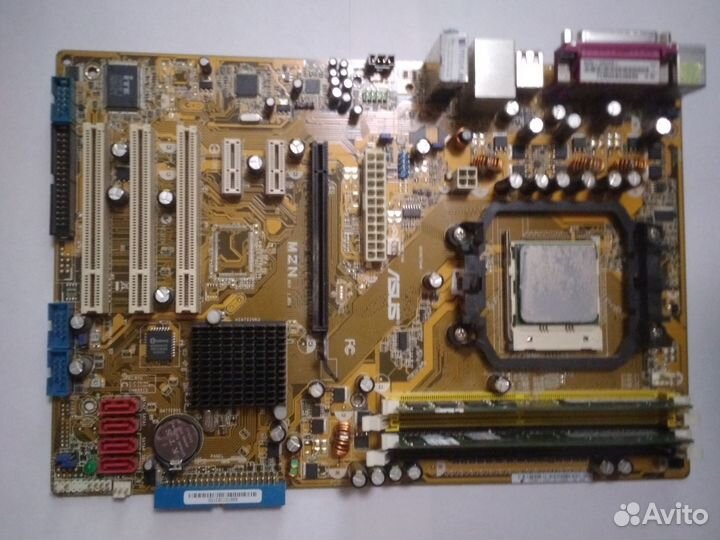Материнская плата с процессором am2 и 2гб озу