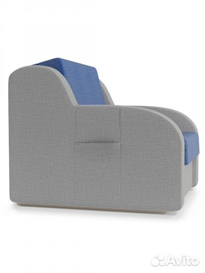Кресло-кровать раскладное Beneli ремикс, Серо-сини