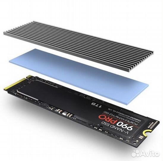 Алюминиевый радиатор для SSD M.2 2280