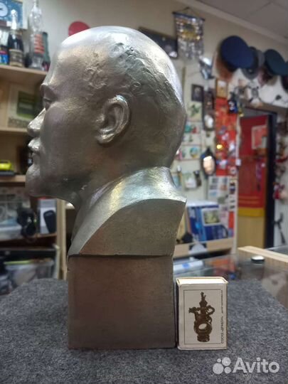 Бюст Ленина СССР силумин