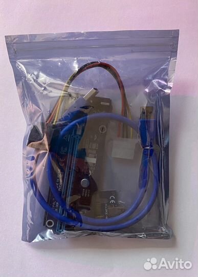 Райзер PCI-E PCI Express Riser USB3.0, 12v 6pin