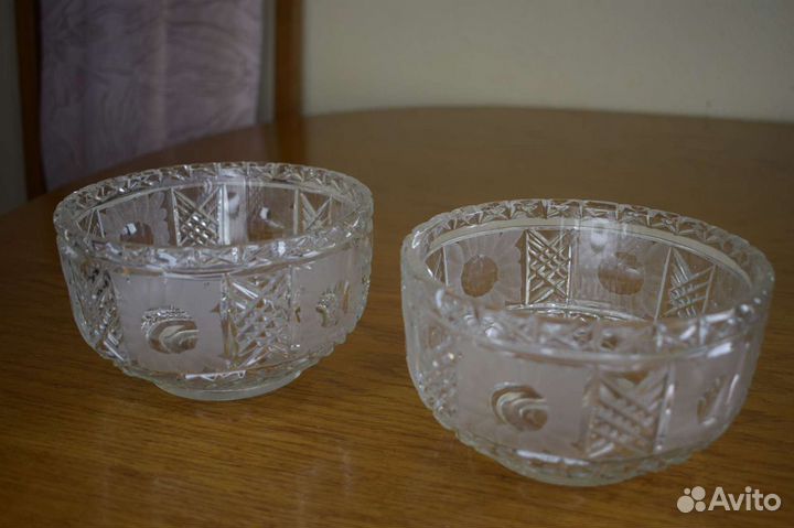 Хрустальные салатники СССР