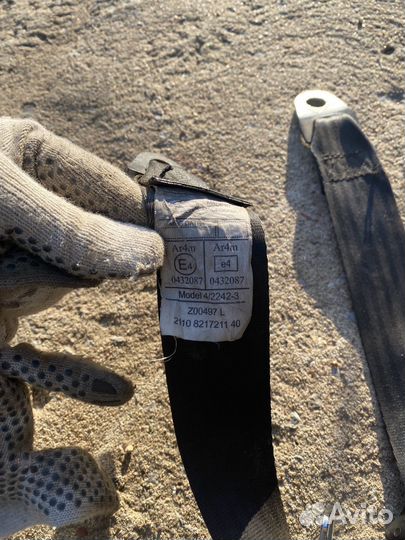 Задние ремни безопасности ваз 2110