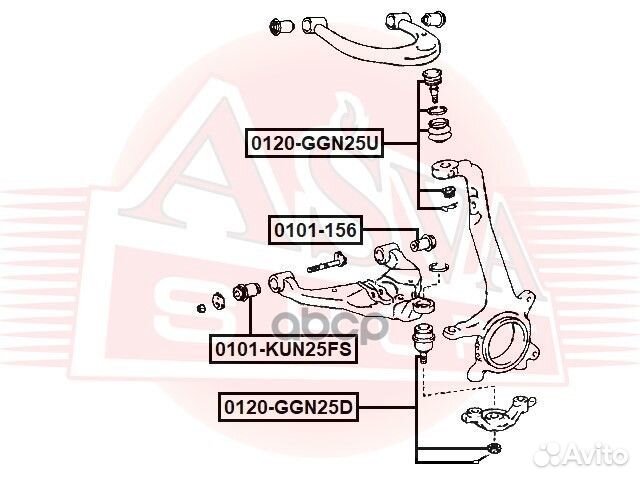 Сайлентблок нижнего рычага подвески перед