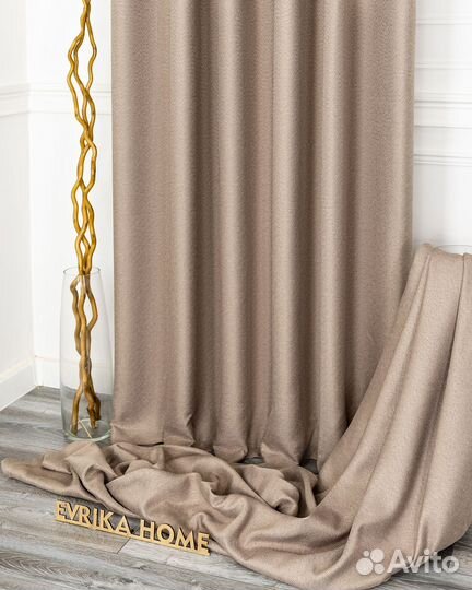 Шторы рогожка орфей нюд новые на окна пошив