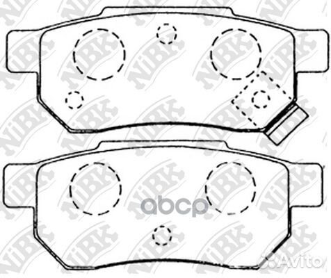 PN8206 Колодки тормозные honda civic VI 1.6 95