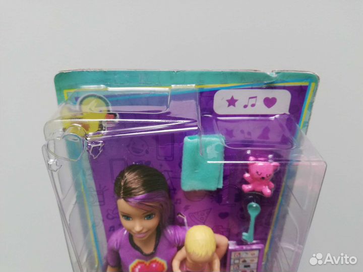 Кукла Barbie Скиппер Няня с малышом новая