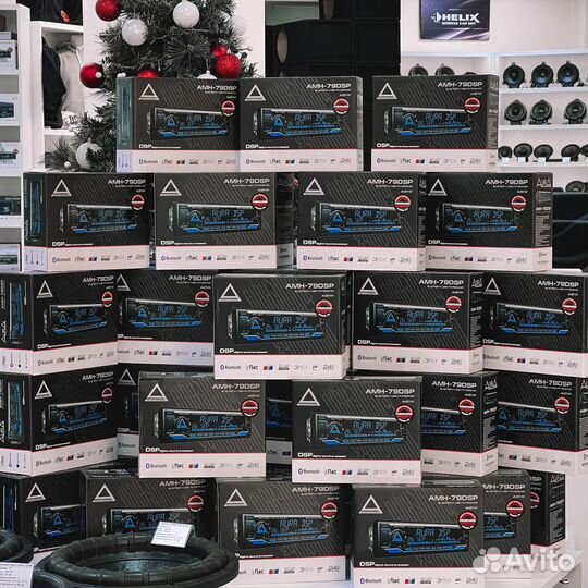 Процессорная магнитола с блютузом аура AMH-79 DSP