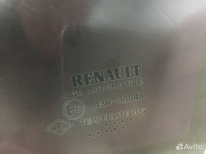 Стекло двери задней левой Renault Kaptur 2016