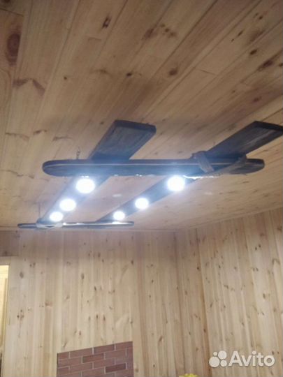 Эко Люстра из массива сосны