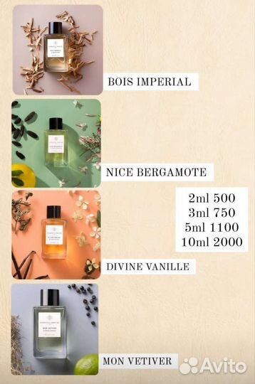 Парфюмерия Распив Селектив Ниша