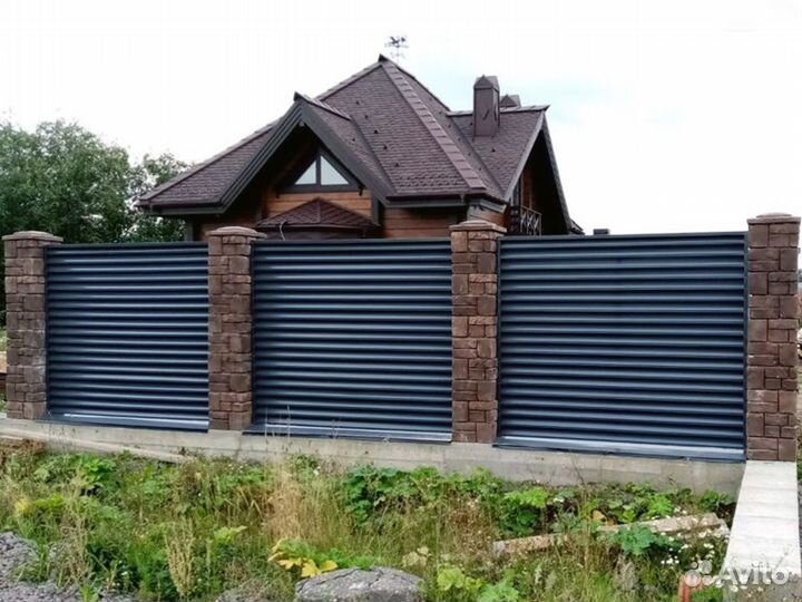 Металлический забор жалюзи Royal и Забор Rancho