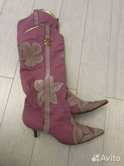 Летне весенние сапоги винтаж оригинал Cavalli